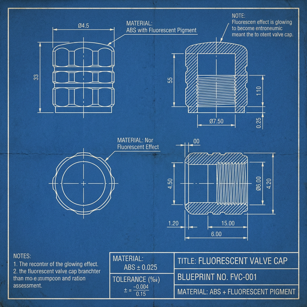 Car Luminous Tire Valve Cap(4 pcs set)