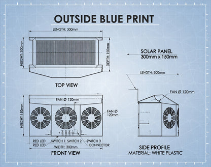Car Fan Solar Window